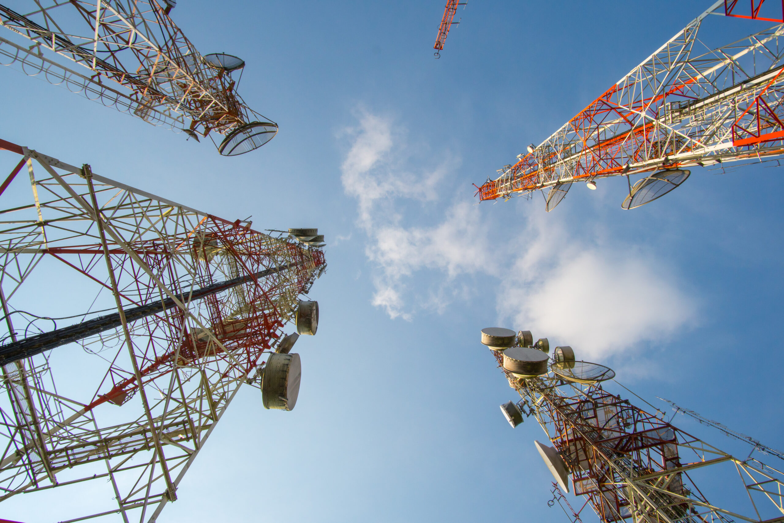 communication towers.